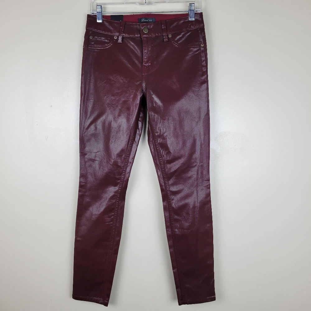 Level 99 Coated Skinny Jeans